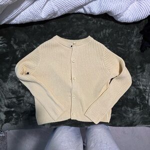 ASOS Cream Ribbed Cardigan
